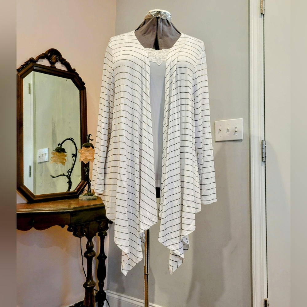NWT 3X Cascade Front Striped Jacket